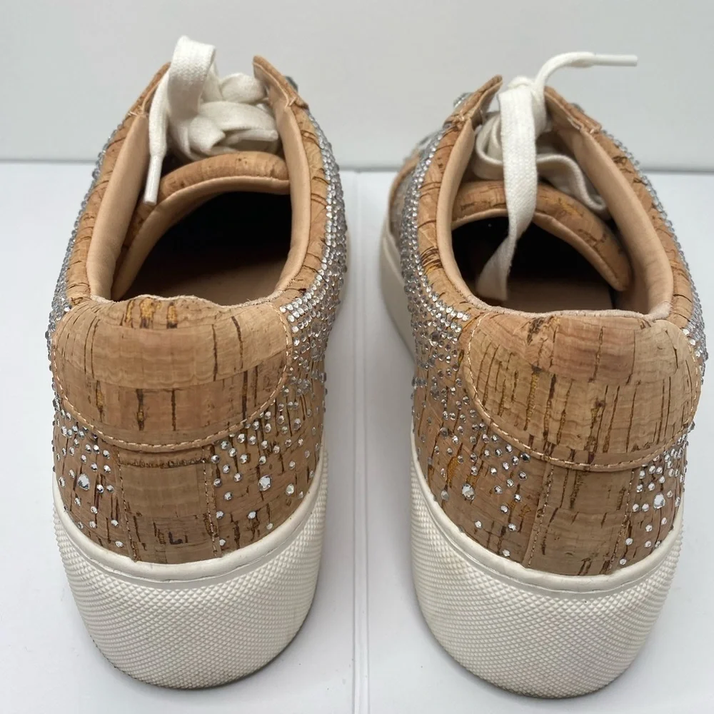 ALEX MARIE 4 Feature Technology Cork Sneaker Bling Embellished Sparkle